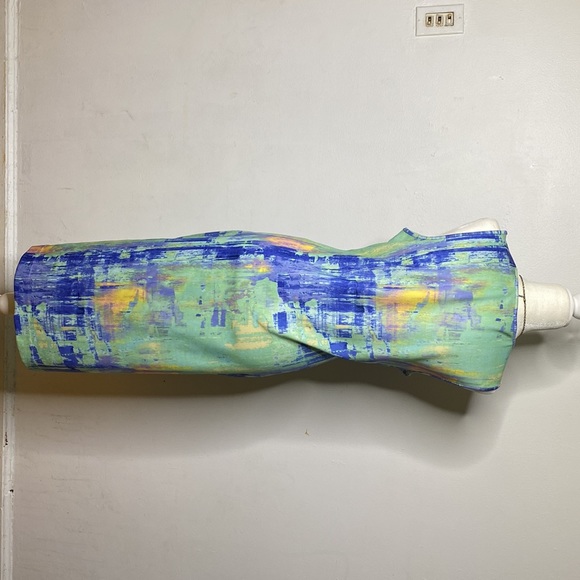 Green Blue Mesh Dress - Picture 5 of 10